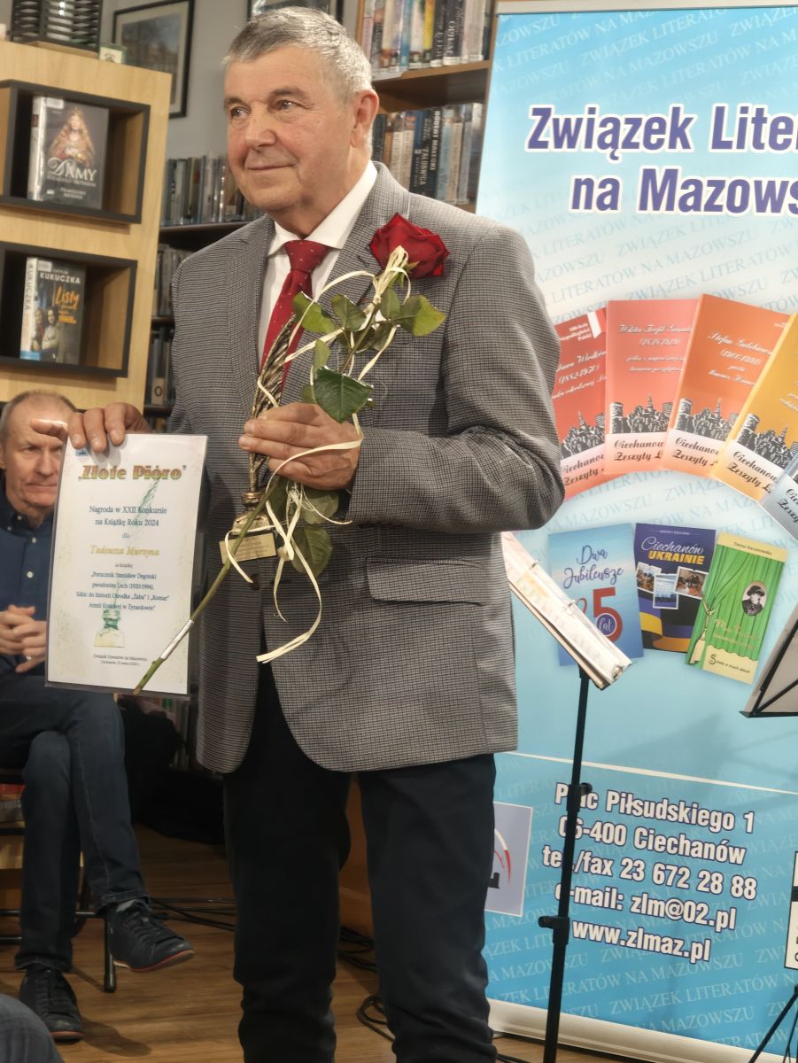 Zdjęcie: Laureat nagrody „Złote Pióro 2025”