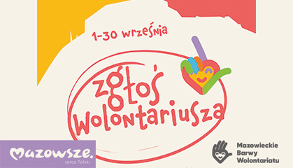 Zdjęcie: Zgłoś Wolontariusza w konkursie „Mazowieckie Barwy Wolontariatu”